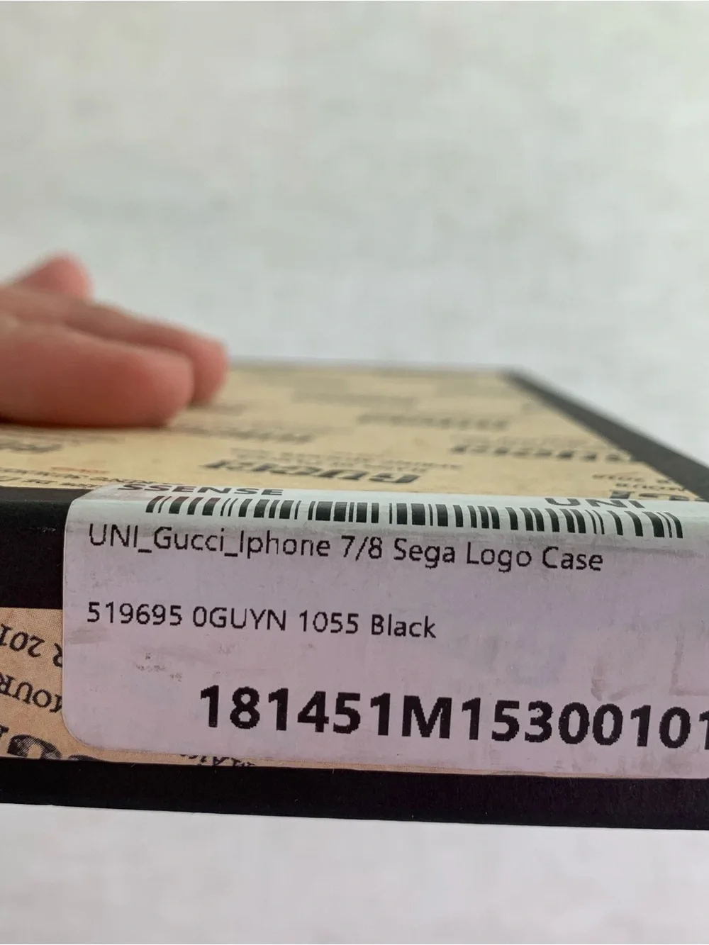 Gucci New iPhone 7/8 Case‎ GUCCY logo black gold